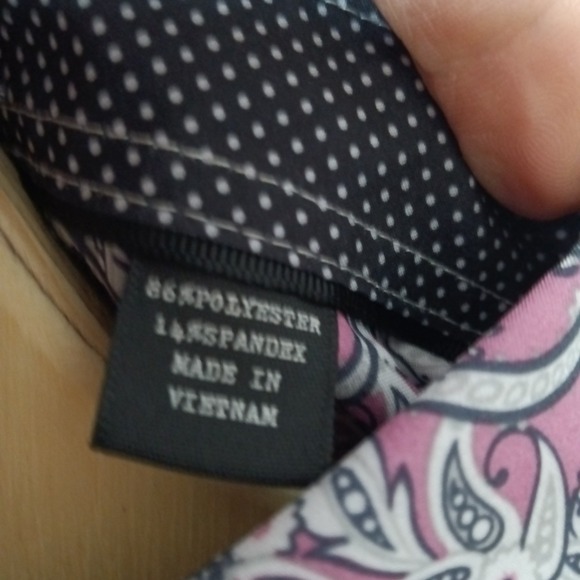 Michael Strahan Mens XXL Slim Fit Paisley Short Sleeve Button Down Shirt - Picture 7 of 13